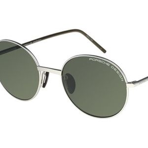 Porsche Design - P'8631-D Unisex Brushed Palladium Round Sunglasses POLARIZED